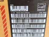a close up of the back of a box with a label on it
