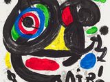 a picture of a colorful painting on a white surface