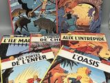 quatre albums de bandes dessinées, dont « Les aventures du Prince du Nil » et « Les aventures du pirate »