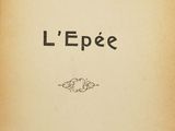 an old book with a black and white title on it