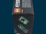 a box of lego speed cars sitting on a table