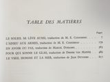 a menu for a restaurant with a picture of the table