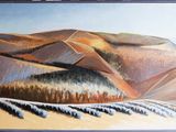 une image d'un tableau représentant une scène de montagne