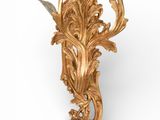 an image of a pair of gilded wall lights on a white background