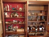 une armoire sur laquelle sont posés de nombreux objets, dans une pièce