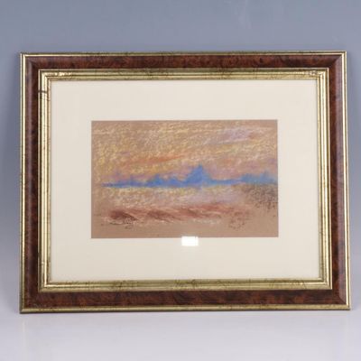 an image of a painting hanging on a wall in a room