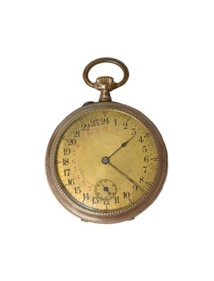 pocket watch on a white background with a white background