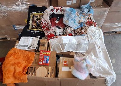 89 / 1 palette de 92 kg de mix (t-shirt, pulls, set co… - Photo 1