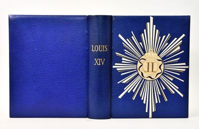 a close up of a blue book with a gold star on it