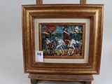 a picture of a picture of a painting on a easel