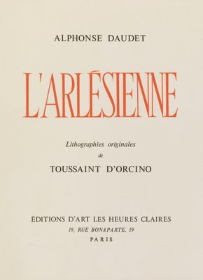 DAUDET (Alphonse) - ORCINO (Toussaint d').