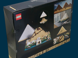 a box of legos with a picture of a pyramid on it