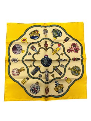 an image of a square scarf with a design on it