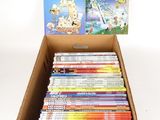 the box is full of comics and books in it