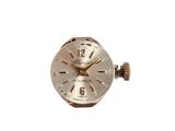 a close up of a watch on a white background