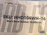 a cardboard box with the words sku hd104wh - 16 on it