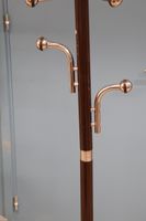 Porte manteau vintage en métal chromé, métal laqué marron et… (photo 3)