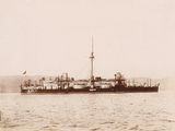 a large boat that is floating in the water