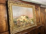 a picture of a painting on the wall of a room
