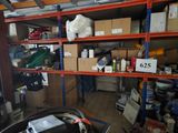 a garage with a lot of boxes and boxes on the shelves