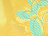 un sac jaune orné d'une image de fleur