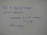 un bout de papier sur lequel il y a quelque chose d'écrit, accroché au mur