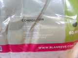 a plastic bag with a toothbrush inside of it