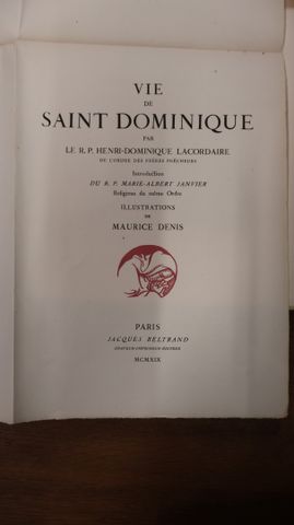 « La vie de Saint Dominique » par Henri Dominique Lacordaire, ill...