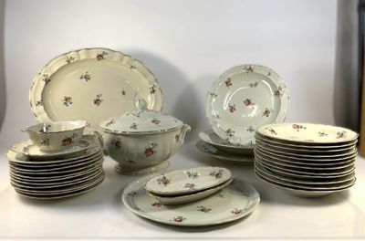 BERNARDAUD pour LIMOGES : Service de table en porcelaine à d… - Photo 1