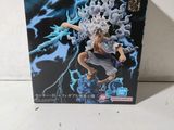 a close up of a box with a figure on it
