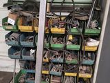 a picture of a garage with a lot of tools on it