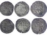 six pièces d'argent datant du règne du roi Henri d'Angleterre