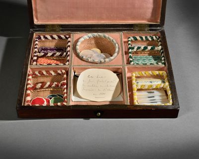 Rare boite à jeu de boston au chiffre de l’Empereur Napoléon… - Photo 1