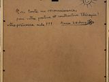 a picture of a piece of cardboard with writing on it