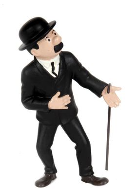 a figurine of a man with a top hat and cane