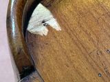 a piece of wood that has been scratched off of it
