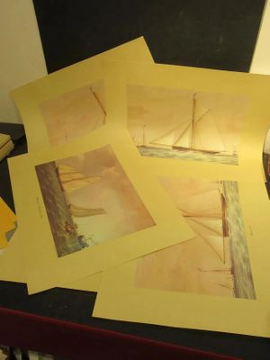 403.52 - Lot DE Reproduction DE Bateaux Grand Format .