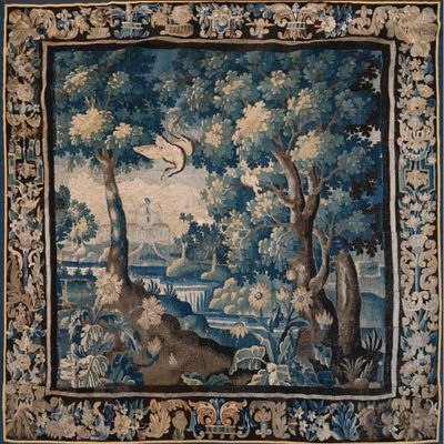 une image d'une tapisserie accrochée au mur d'une pièce