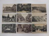 an old photo of a bunch of old postcards with pictures of people