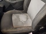 a picture of a dirty seat in a car