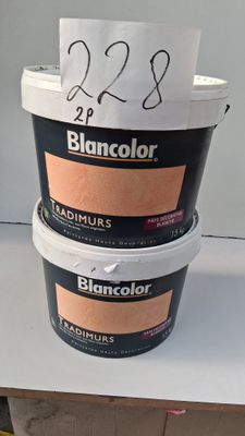 Lot de 2 seaux de pâte décorative blanche Blancolor Tradimur…