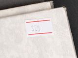 close up of a piece of paper with a red line on it