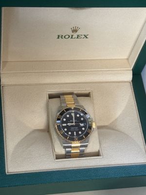 Montre ROLEX acier et or, automatique bra Submariner 41mm, a…