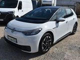a white car that is parked in a lot