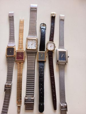 Lot de 6 montres Quartz non testées.