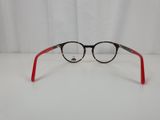 a close up of a pair of glasses on a white surface
