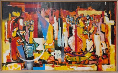 une image d'un tableau sur le mur d'une pièce