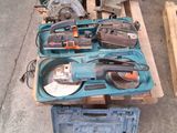 many tools that are sitting on a pallet on the floor