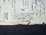 a piece of paper with writing on it on a table