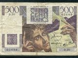 un ancien billet de banque sur lequel figure l'image d'un homme tenant un bout de papier